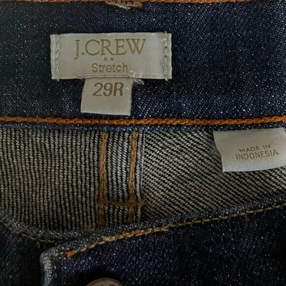 J.Crew Factory  Bootcut Dark Wash Blue Denim Mid Rise Jeans‎ Women's Size 29R - Picture 3 of 6